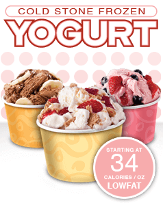 Healthy Choices At Cold Stone Creamery | Frozen Yogurt | FastFoodMenuPrices.com