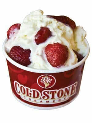 Healthy Choices At Cold Stone Creamery | Sinless Sans Fat Sweet Cream | FastFoodMenuPrices.com
