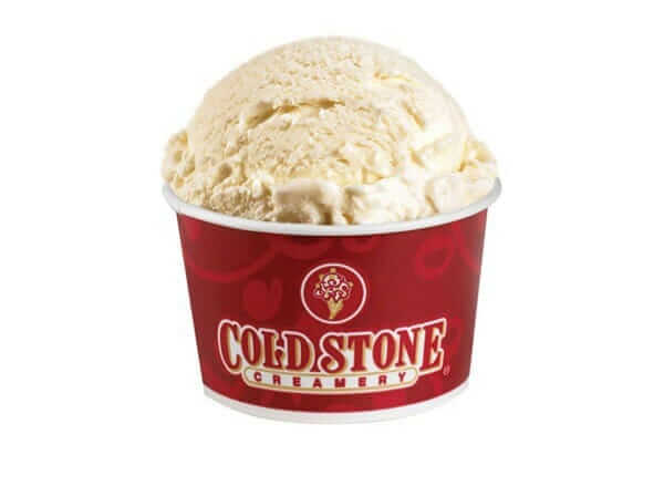 Healthy Choices At Cold Stone Creamery | Skinny Vanilla Ice Cream | FastFoodMenuPrices.com
