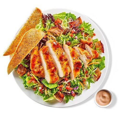 What to Order at Buffalo Wild Wings if You Don’t Want Wings | Honey BBQ Chicken Salad | FastFoodMenuPrices.com