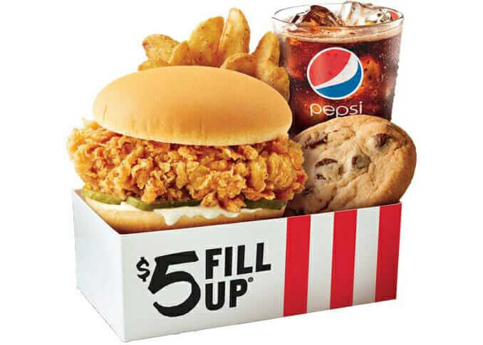 Best Bang for the Buck: Fast Food Fried Chicken | $5 Fill Up - KFC | FastFoodMenuPrices.com