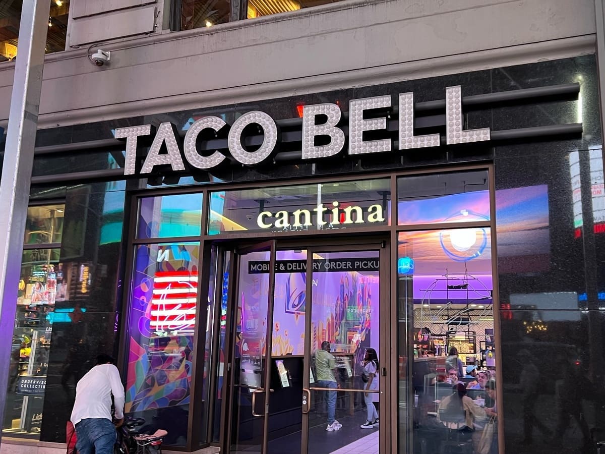 Taco bell in new york city.
