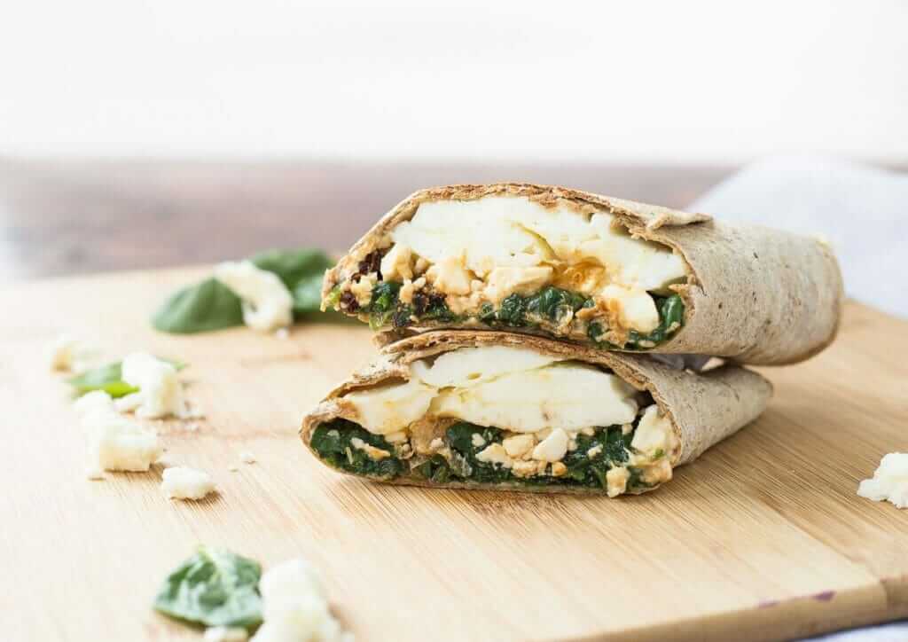 Healthiest Fast Food Breakfast Items | Spinach, Feta, Egg White Wrap | FastFoodMenuPrices.com