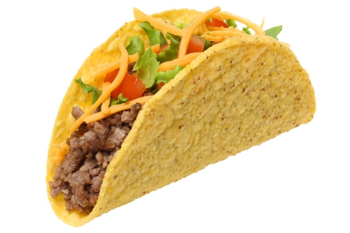 The Top 54 Fast Food Items in the Nation | Taco Bell Crunchy Shell Taco | FastFoodMenuPrices.com