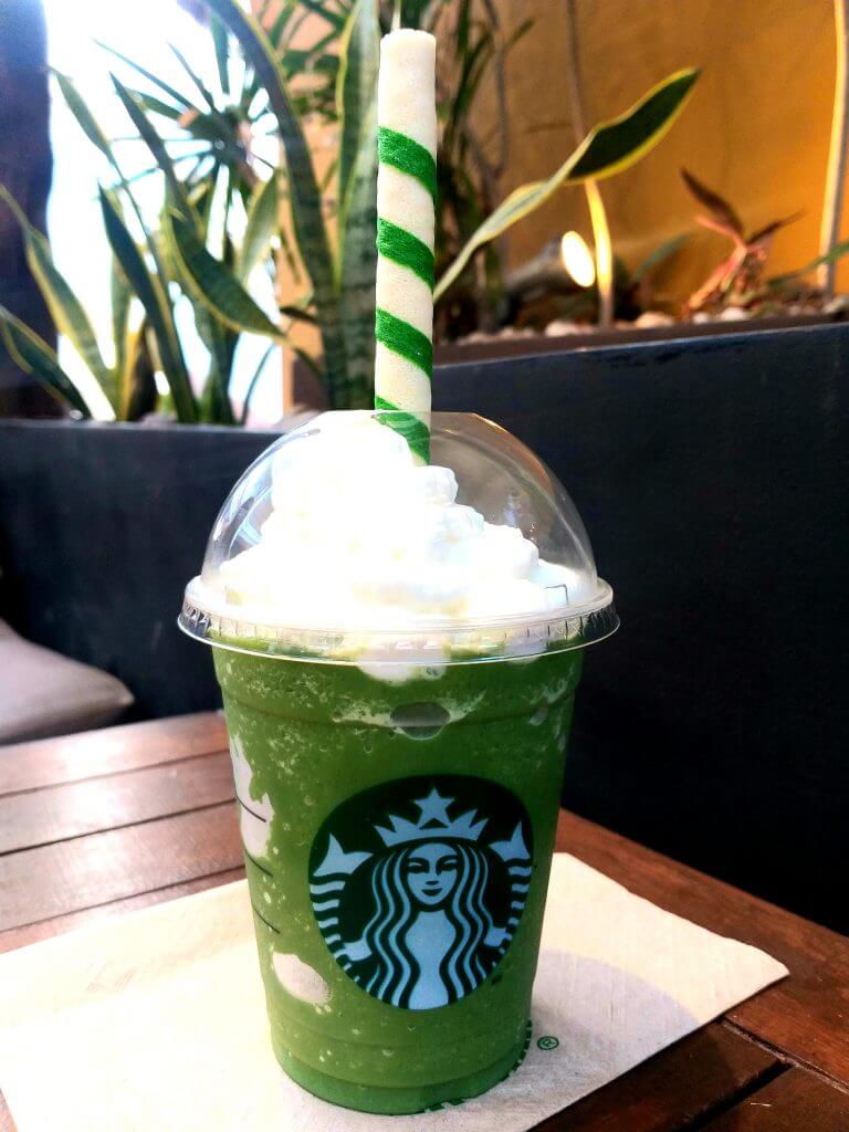Review Starbucks Green Tea Frappuccino Fast Food Menu Prices