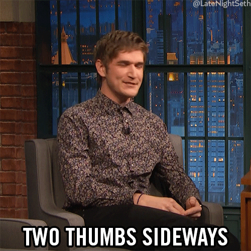 two thumbs sideways