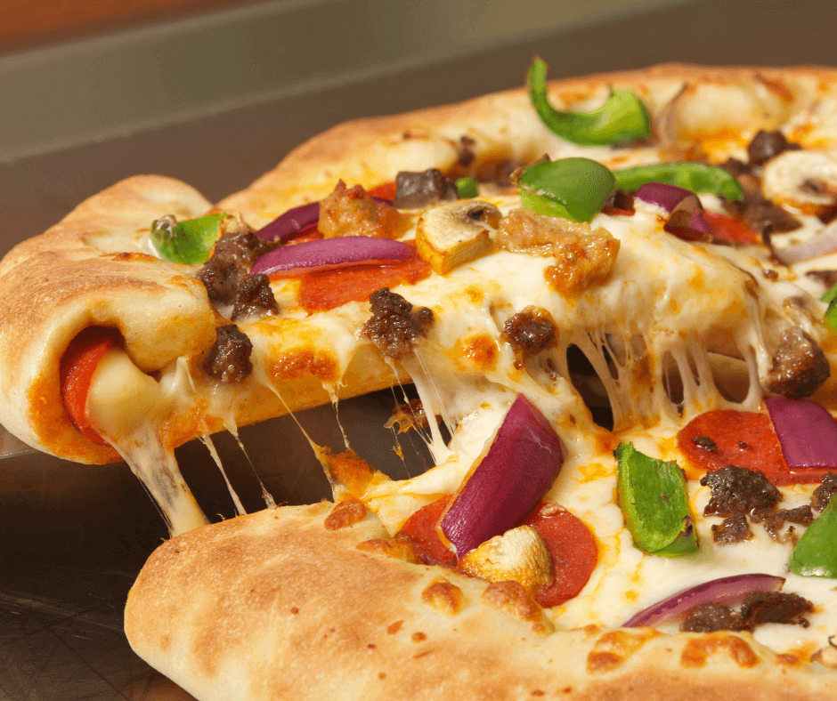 Pizza Hut Stuffed Crust Pizza Review Fast Food Menu Prices