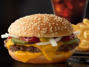 An image of a high protein burger.