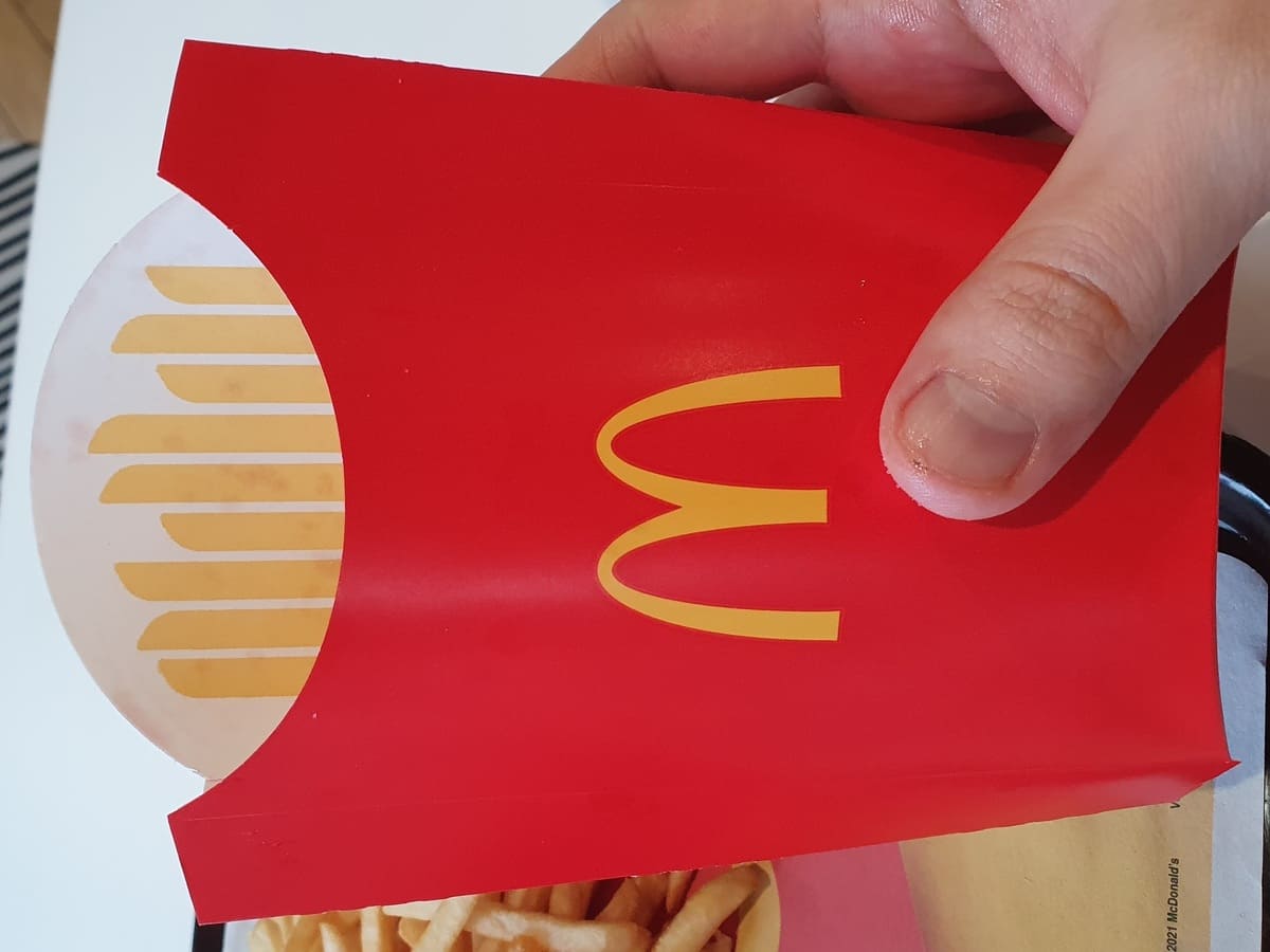 McDonalds Large Fries bag