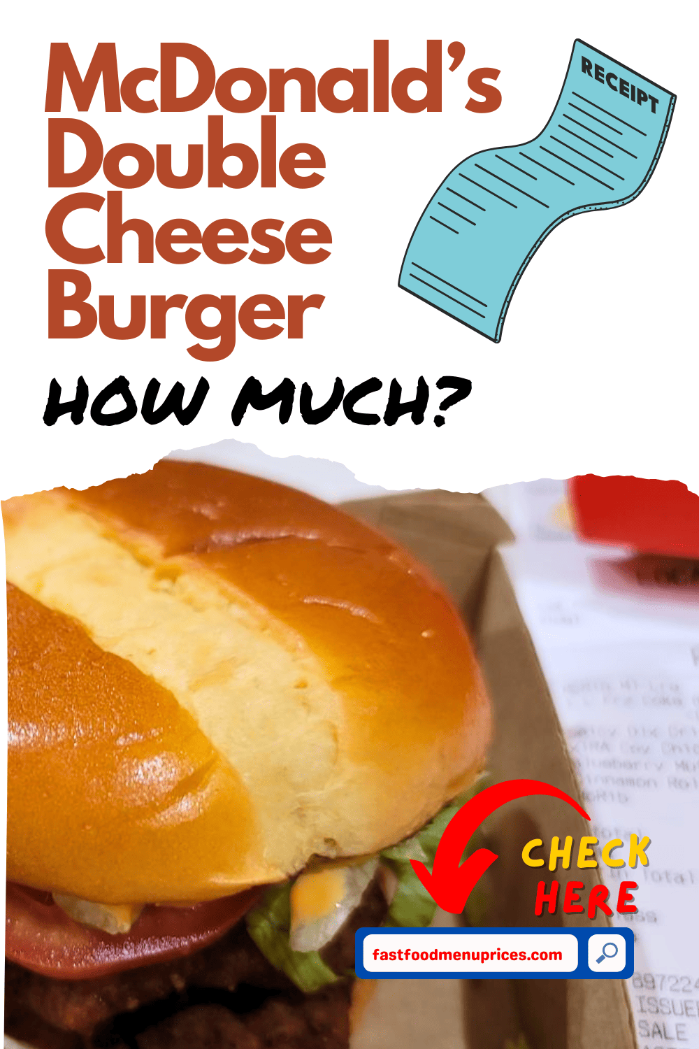 How much does McDonald's double cheeseburger cost?